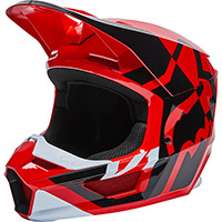 Fox V1 Lux Helmet Red Fluo