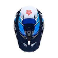 Fox V3 Fade Helm weiß blau - 3
