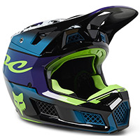 Casco Fox V3 RS Dkay maui blu