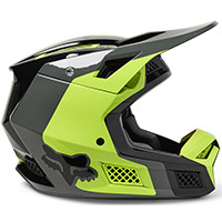 Fox V3 RS Efekt ヘルメット イエロー フルオ - 3