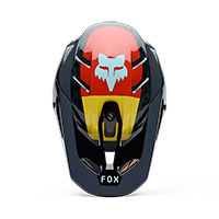 Fox V3 RS Grid Helm schwarz orange - 3