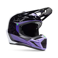 Fox V3 Rs Grid Helmet Black Purple