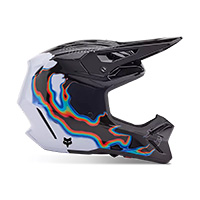 Fox V3 Rs Scans Helmet White Black