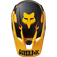 Fox V3 RSSuprTrikヘルメットブラックイエロー - 3