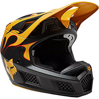 Fox V3 RSSuprTrikヘルメットブラックイエロー