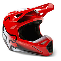 Casque Fox Youth V1 Toxsyk rouge fluo