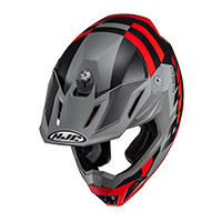 Casco Hjc C50 Mirage Grigio Rosso Opaco - img 2