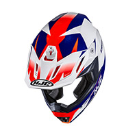 Hjc C50 Slide Helmet White Blue Red - 2