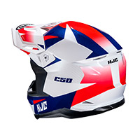 Hjc C50 Slide Helmet White Blue Red - 3