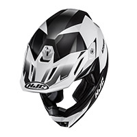 Hjc C50 Slide Helmet Black White Matt - 2