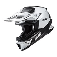 Hjc C50 Slide Helmet Black White Matt