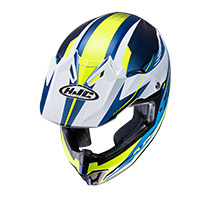 Casco Bimbo Hjc Cl-xy 2 Drift Blu Giallo - img 2