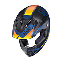 Casco Bimbo Hjc Cl-xy 2 Creed Blu Arancio - img 2