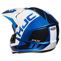 Casco HJC CS-MX 2 Creed azul blanco - 3