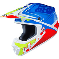 Casque Hjc Cs Mx 2 Ellusion Bleu Rouge Blanc