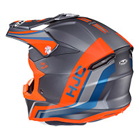 Casco HJC i50 Flux naranja gris - 2