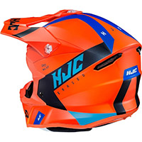 Casco Hjc I50 Erased Arancio Blu - img 2