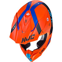 Casco Hjc I50 Erased Arancio Blu - 3
