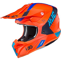 Casco Hjc I50 Erased Arancio Blu