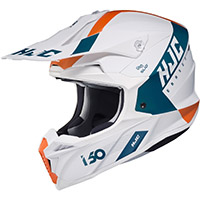 Hjc I50 Erased Helmet White Blue Orange