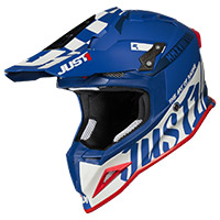 Just-1 J12 Pro Racer Helmet White Blue Matt - 2