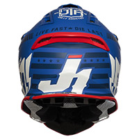 Just-1 J12 Pro Racer Helmet White Blue Matt - 4
