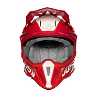 Casco Just-1 J18 Mips Pulsar Rosso Bianco Opaco