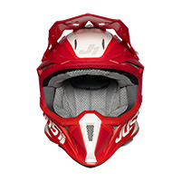 Casco Just-1 J18 Mips Pulsar rojo blanco mate