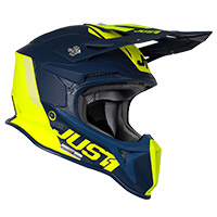 Casque Just-1 J18 Mips Pulsar Jaune Fluo Mat