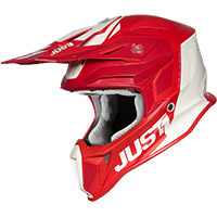 Casque Just-1 J18 Pulsar Rouge Blanc