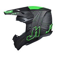 Casque Just-1 J22 3k Carbon 2206 Frontier Vert