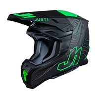 Casque Just-1 J22 3k Carbon 2206 Frontier Vert