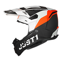 Casco Just-1 J22 3k Carbon Adrenaline Arancio