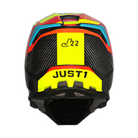ジャスト-1 J22 3Kカーボンアドレナリンヘルメット青黄色 - 4