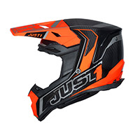 Just-1 J22 3k Carbon 2206 Fluo Helmet Orange