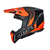 Casque Just-1 J22 3K Carbon 2206 Fluo orange - 2