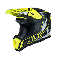 Just-1 J22 3K カーボン 2206 Fluo ヘルメット グリーン