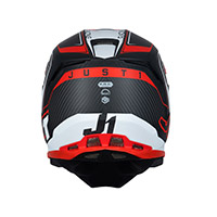 Just-1 J22 3k Carbon 2206 Fluo Helmet Red - 3