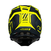 Casque Just-1 J22-F Falcon titane jaune fluo - 4