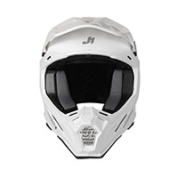 Casco Just-1 J22-F 2206 Solid blanco brillo - 3