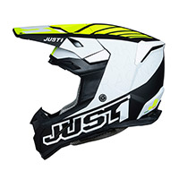 Casco Just-1 J22-F Dynamo amarillo fluo blanco