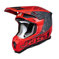 Casco Just-1 J22-F Dynamo negro rojo