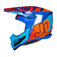 Casco Just-1 J22-F Falcon naranja azul