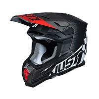 Casco Just-1 J22-f 2206 Flagman Nero