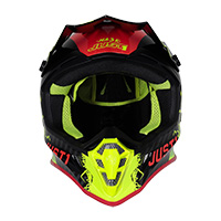 Just-1 J38 Mask Helmet Yellow Fluo Red Black