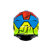 Casco Just-1 J39 Thruster amarillo rojo azul