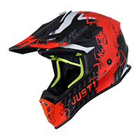 Casco Just-1 J38 Mask arancio fluo titanio nero