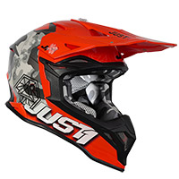 Just-1 J39 Kinetic Helmet Camo Orange Gloss