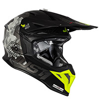 Casco Just-1 J39 Kinetic camo gris amarillo