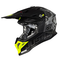 Casco Just-1 J39 Kinetic camo grigio giallo